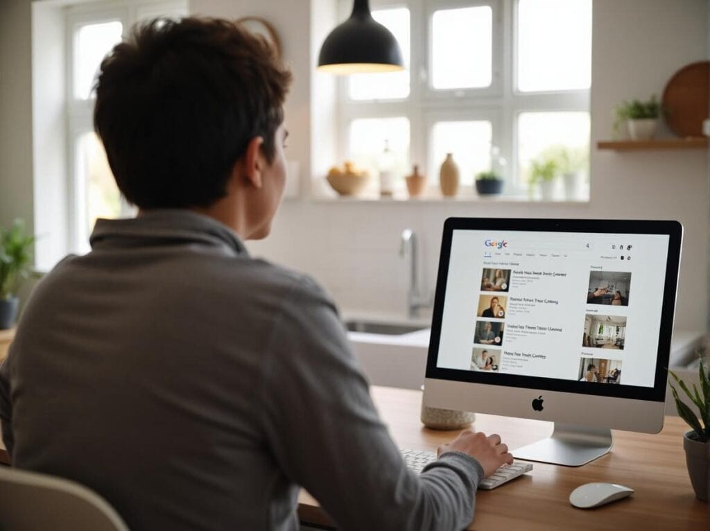 paid ads for residential treatment centers on a computer screen